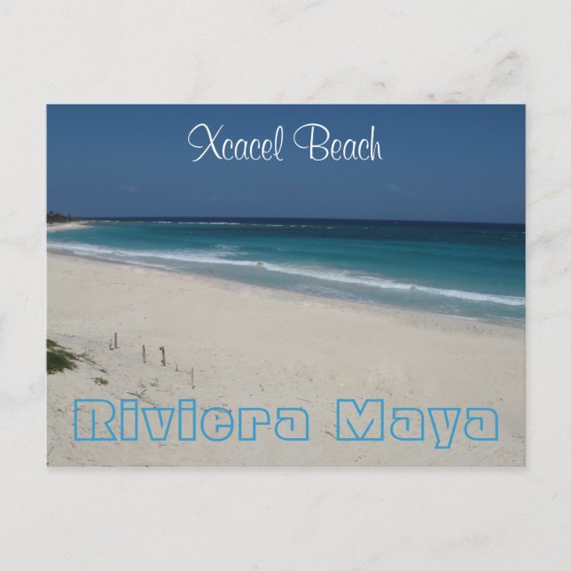 Xcacel Beach Postcard (Front)