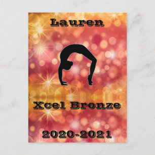 Xcel Bronze Gymnastics Postcard