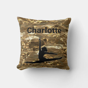 Xcel Gold Girls Gymnastics Customisable Pillow