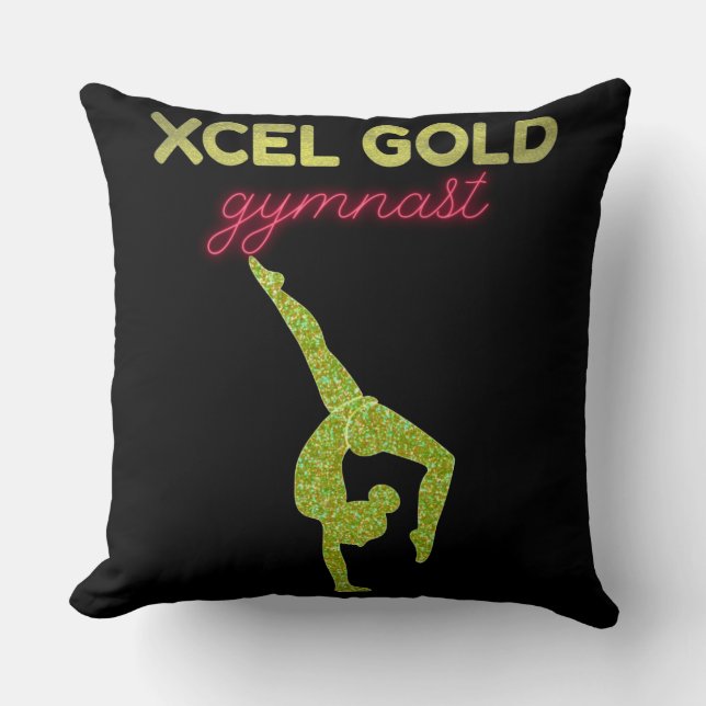 Xcel Gold Gymnastics   Cushion (Front)