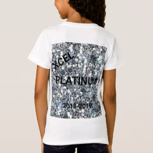 Xcel Platinum Girls Personalised Gymnastics TShirt