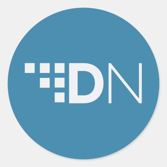 XDN DigitalNote Logo Classic Round Sticker (Front)