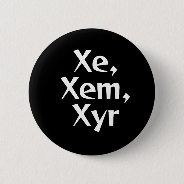 Xe/Xem Pronoun Button (Front)