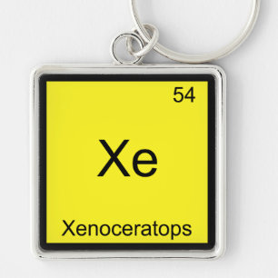 Xe - Xenoceratops Funny Chemistry Element Symbol Key Ring