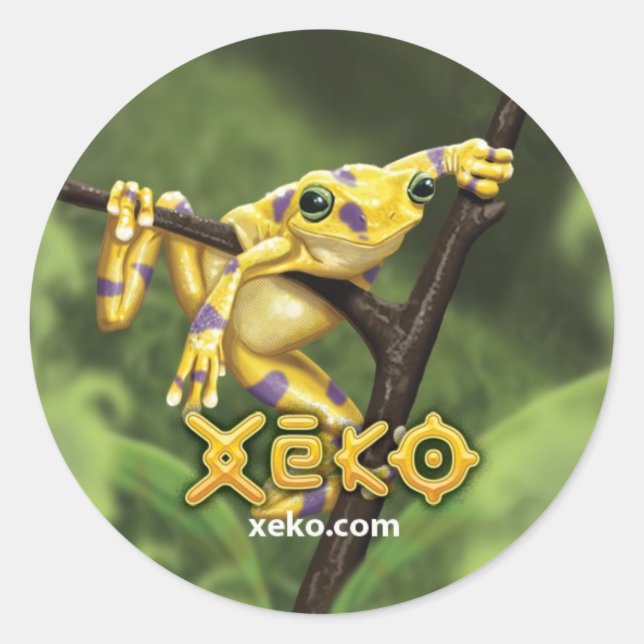 Xeko Golden Frog Stickers (Front)