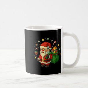 Xel Santa Claus With Retro Gamer Christmas Coffee Mug