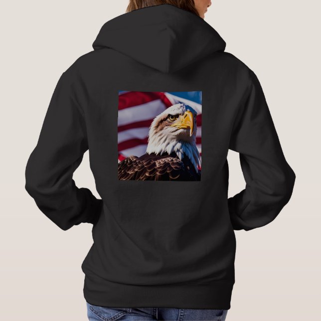 Xen Bald Eagle Hoodie (Back)