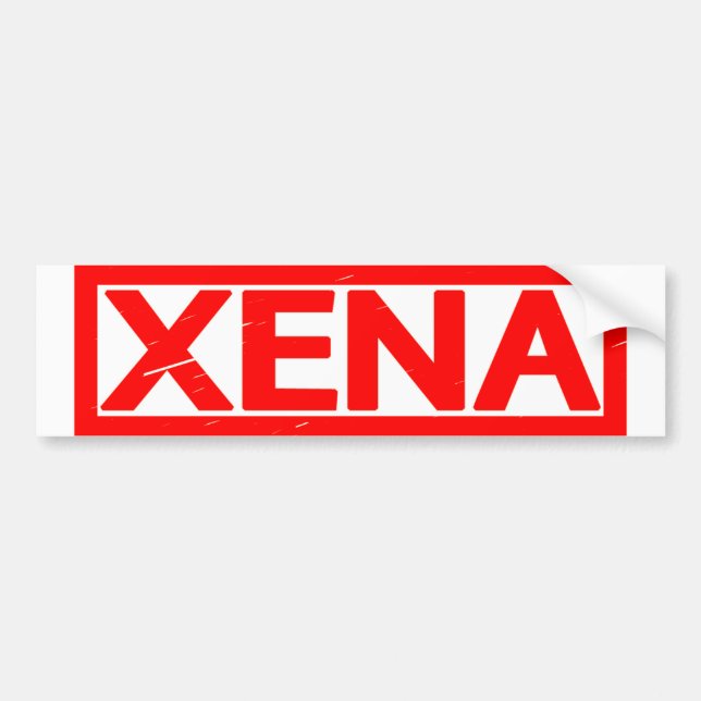 Xena Stamp Bumper Sticker (Front)