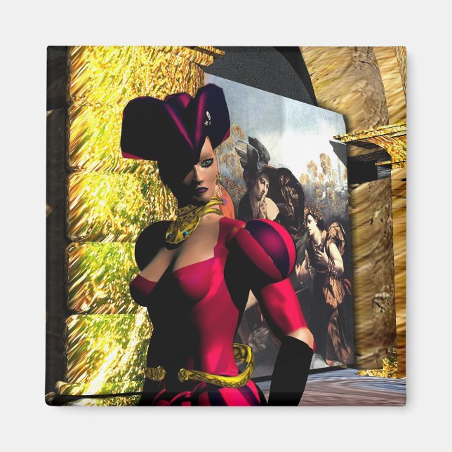 XENIA EXPLORES HYPERION'S ORBITER MAGNET (Front)