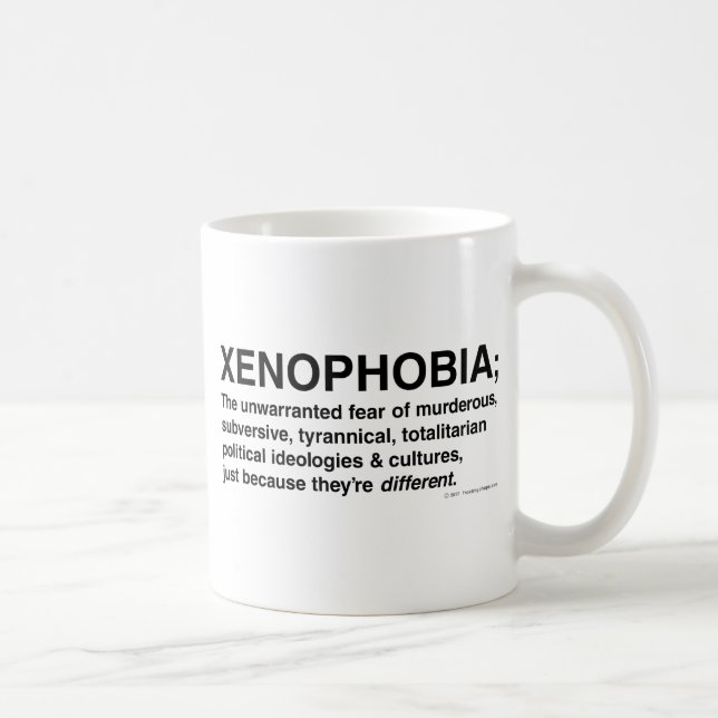 Xenophobia Defined Coffee Mug (Right)