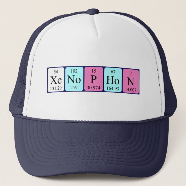 Xenophon periodic table name hat (Front)
