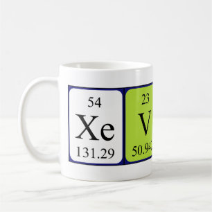 Xevach periodic table name mug