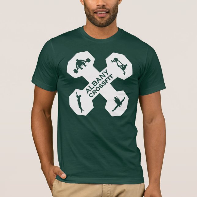 Xfit Dumbell Logo White T-Shirt (Front)