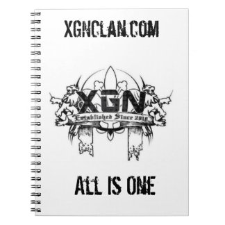 XGN Notebook! Spiral Notebook