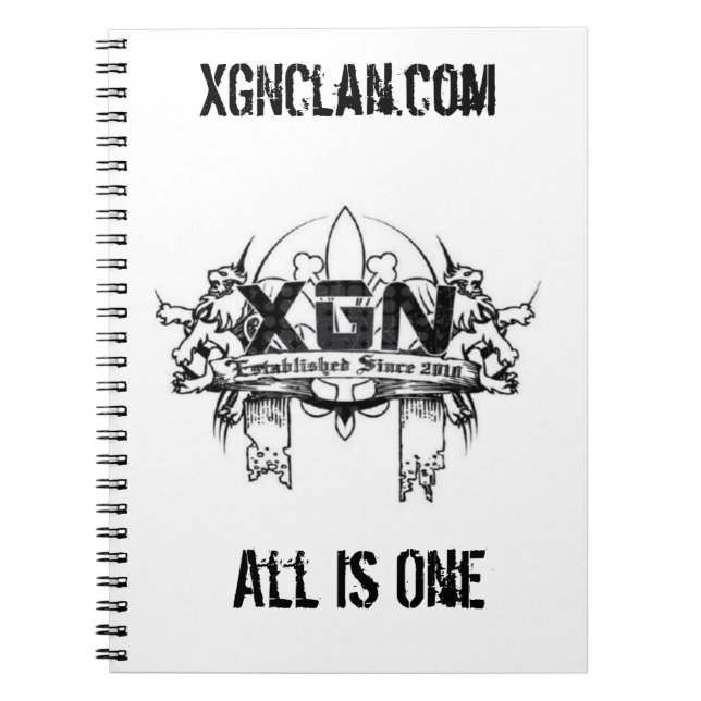 XGN Notebook! Spiral Notebook (Front)