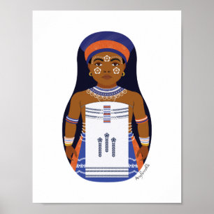 Xhosa, South African Matryoshka Poster