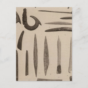 XI Articles of bone, Southern California Postcard