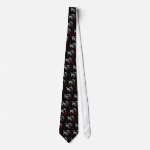 Xian China 2002 Ghost Tigers Red Boarder The MUSEU Tie