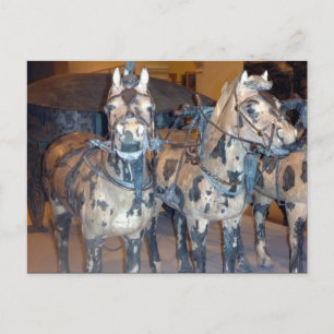 xi'an horses postcard