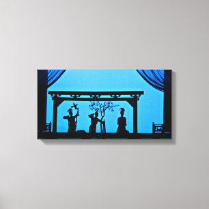 Xi'an Show Silhouette Canvas Print