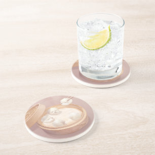 Xiao Long Bao Cute Illustration Coaster