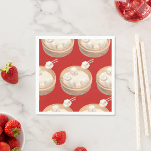 Xiao Long Bao Cute Illustration Napkin