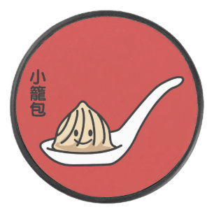 Xiaolongbao Chinese Soup Dumpling Dim Sum Bun Hockey Puck