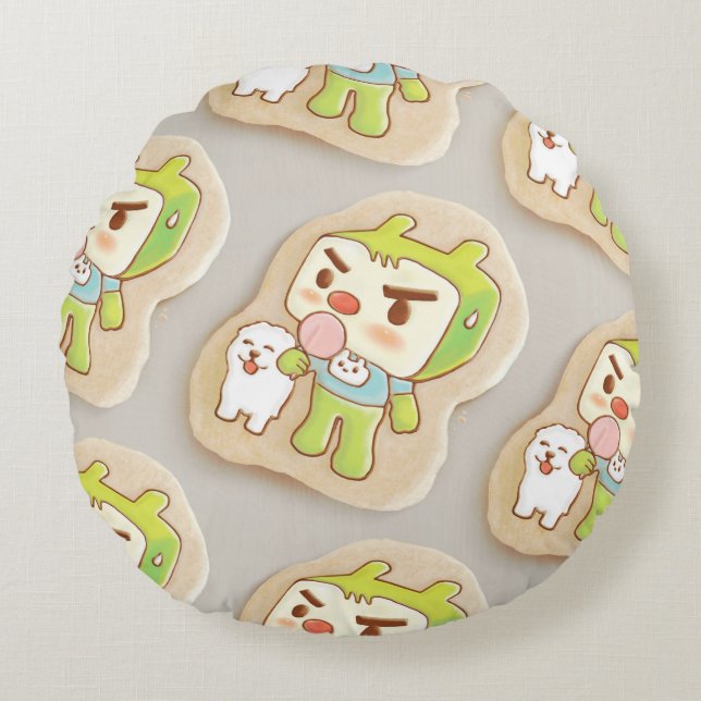 XiaoTieJun Icing Cookies Round Cushion (Front)