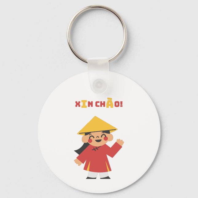 XIN CHÀO! Vietnam Keychain (Front)