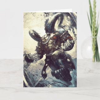 Xing Tain Blank Greeting Card