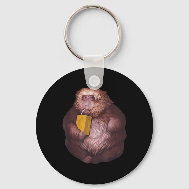 Xing Xing Monkey Meme – Funny Viral Design  Key Ring (Front)