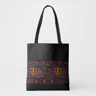 Xinjiang Embroidery - Abstract Tote Bag