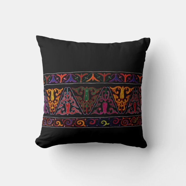 Xinjiang Embroidery Border Cushion (Front)