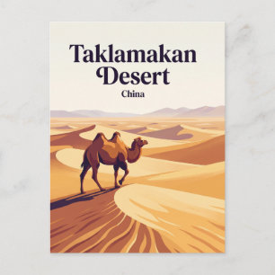 Xinjiang Taklamakan Desert China Postcard