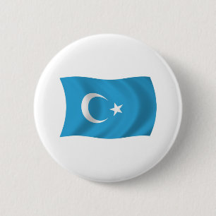 Xinjianj Uigur Flag Button