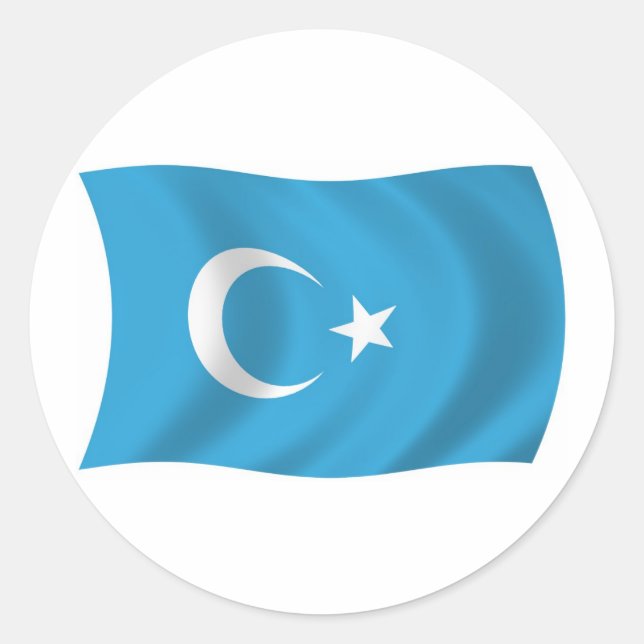 Xinjianj Uigur Flag Sticker (Front)