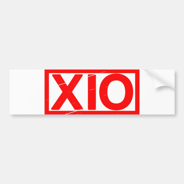 Xio Stamp Bumper Sticker (Front)