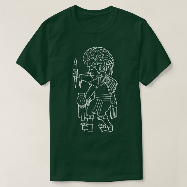 Xipe Totec Aztec God Nahuatl Mayan Inca Toltec Gif T-Shirt (Design Front)