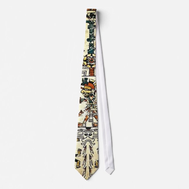 Xiuhtecuhtli Aztec Death God Tie (Front)