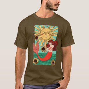 XIX Sun Tarot Card Mermaid T-Shirt