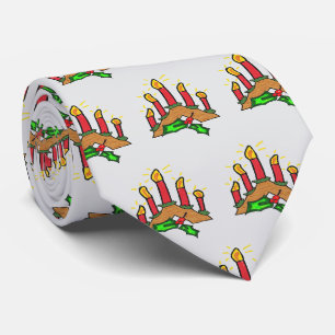 Xmas Advent Candles Tie