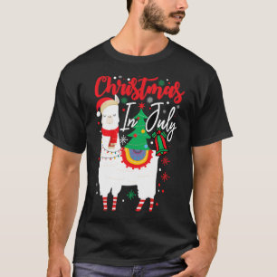 Xmas Alpaca Llama - Christmas In July T-Shirt