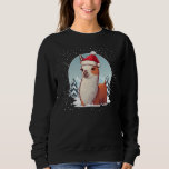 Xmas Alpaca Santa on Christmas Llama Sweatshirt<br><div class="desc">Xmas Alpaca Santa on Christmas Llama</div>