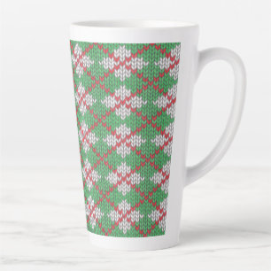 XMAS ARGYLE KNIT Tall Latte Mug