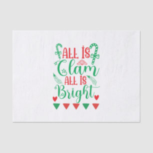 Xmas Art All Is Bright Tissue Paper