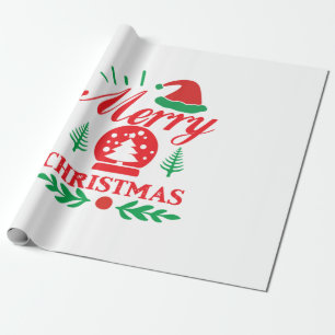 Xmas Art Merry Christmas Wrapping Paper