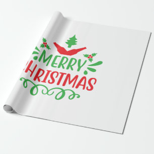 Xmas Art Merry Xmas Wrapping Paper