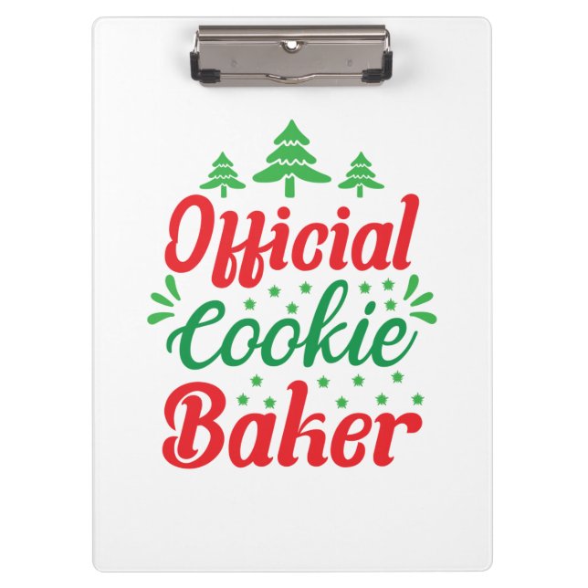 Xmas Art Official Cookie Baker Clipboard (Front)