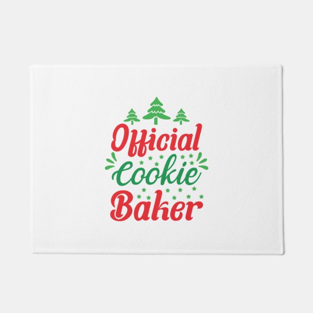 Xmas Art Official Cookie Baker Doormat (Front)