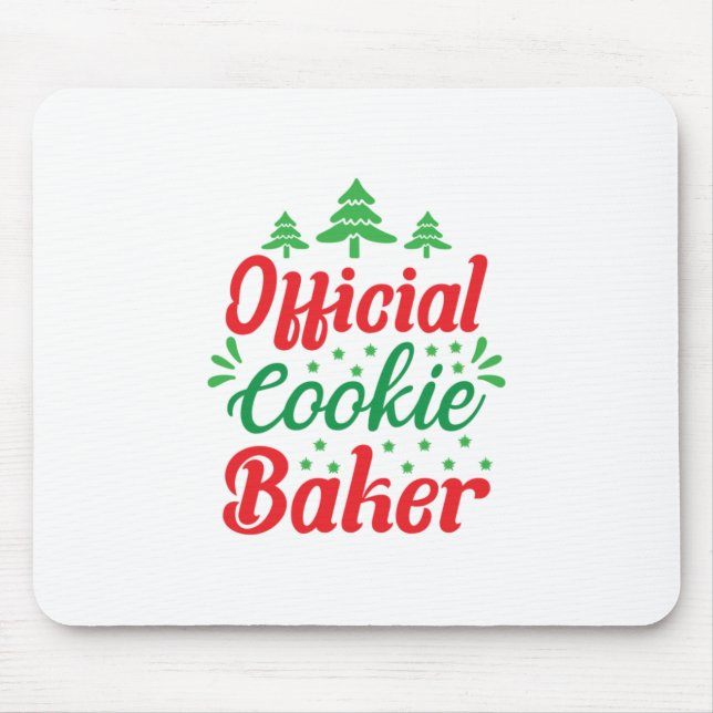 Xmas Art Official Cookie Baker Mouse Pad (Front)
